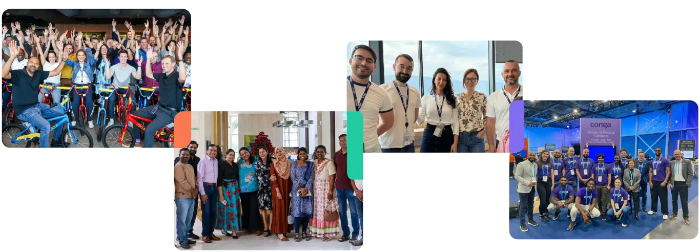 Conga employee collage