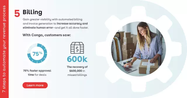 Automated billing and invoice generation infographic.