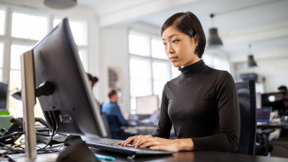 Woman working in office