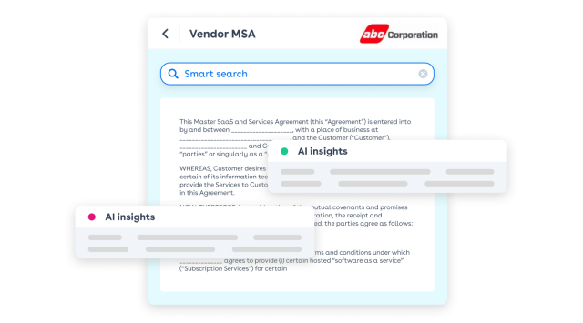 Conga Contract AI uses advanced AI to provide contractual insights and summarizations