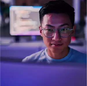 Man using AI