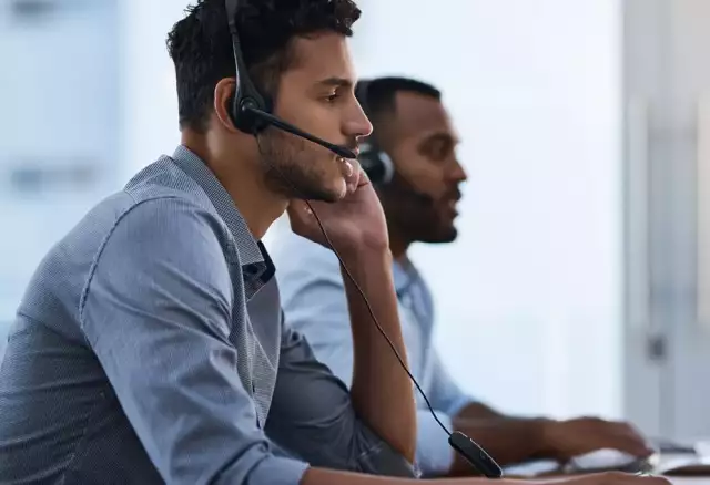 Sales person on call