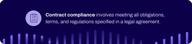 Contract compliance definition.