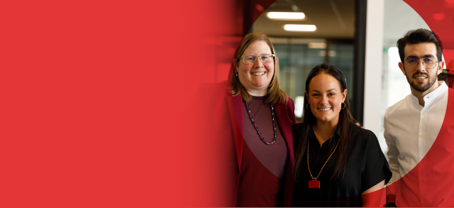 Conga employees smiling in office