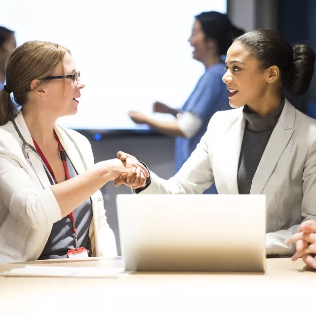 Lawyers shaking hands