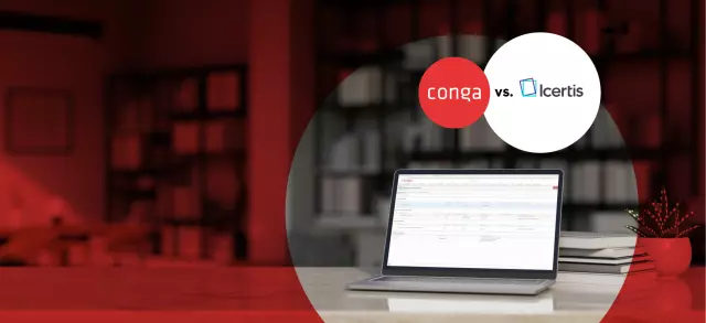 Conga CLM vs Icertis Contract Management graphic