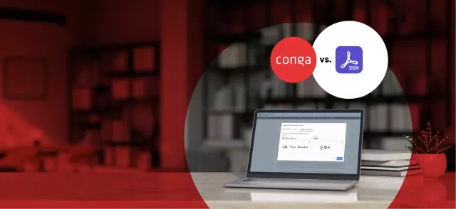 Conga Sign vs. Adobe Sign graphic design