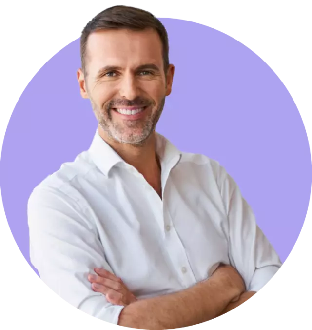 Man smiling