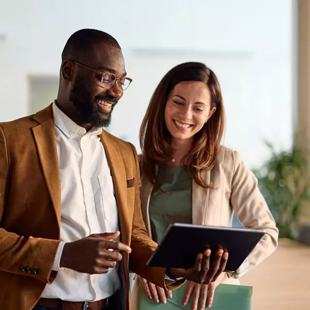 Legal staff checking the contract repository.