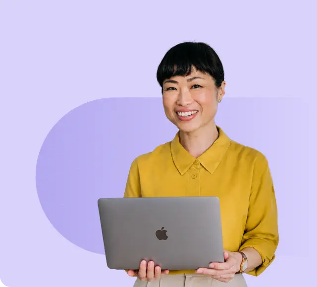Woman with laptop