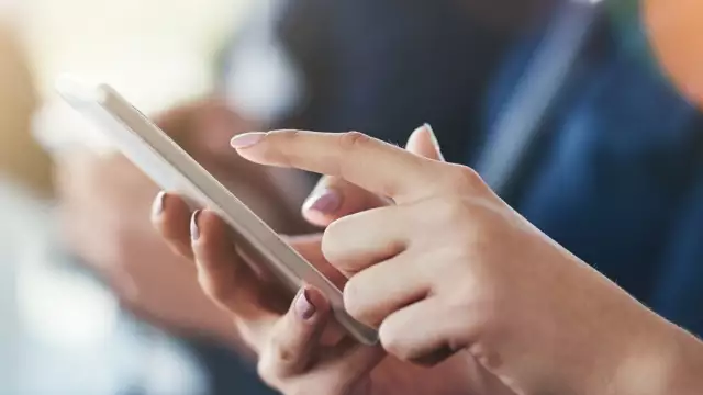 Woman on cell phone