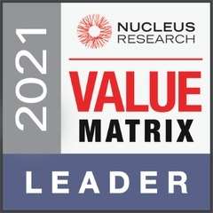 Nuclues Research 2021 Value Matrix Leader logo