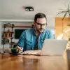 Man working from home
