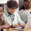 Coworkers collaborating